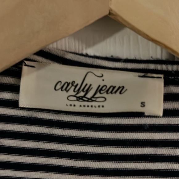 Carly Jean Sailor Cardigan Navy and White - Picture 2 of 2